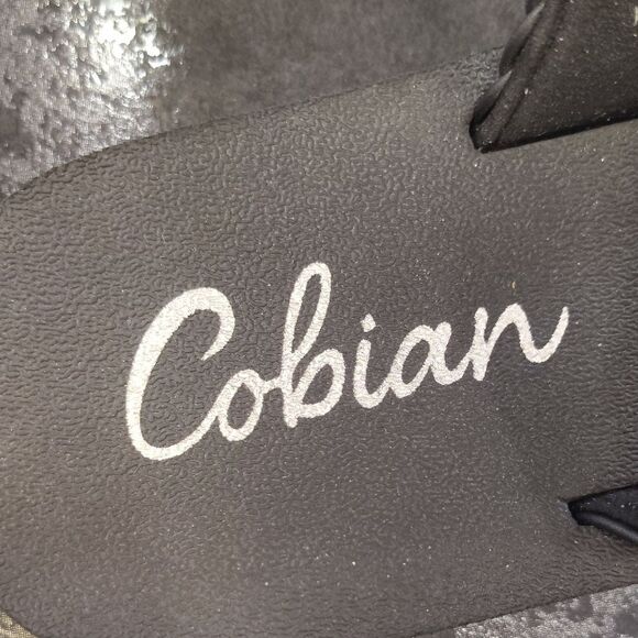 Cobian Black Slide Sandals - Picture 2 of 6